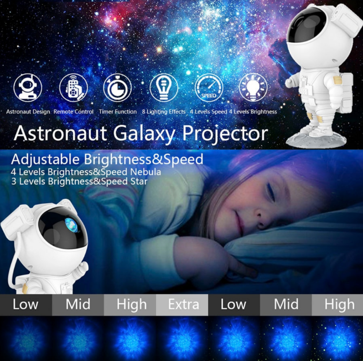 Astronaut Galaxy Projector Night Light