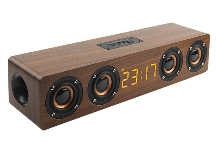Portable Home Theater Bluetooth Speaker for TV speaker AUX USB - Brown