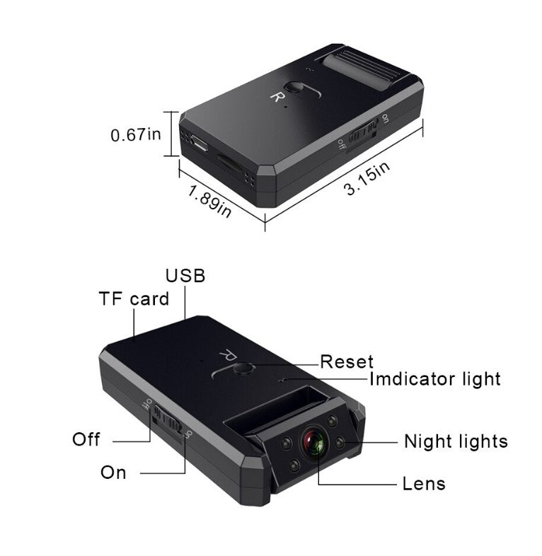 4K Mini Camera Wireless Camcorder