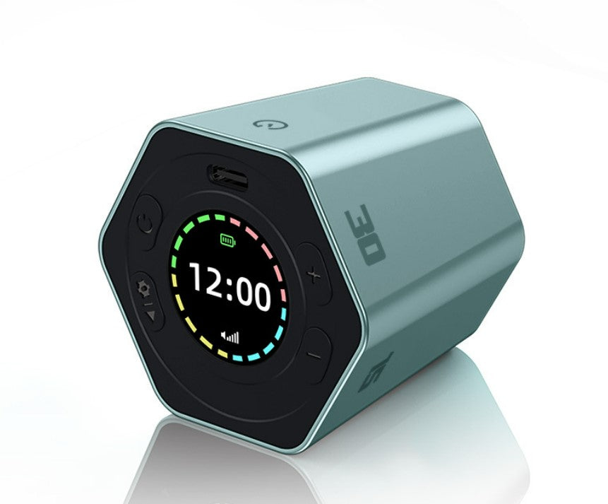 Hexagon Digital Clock Timer Magnetic Cubes Timer - Blue