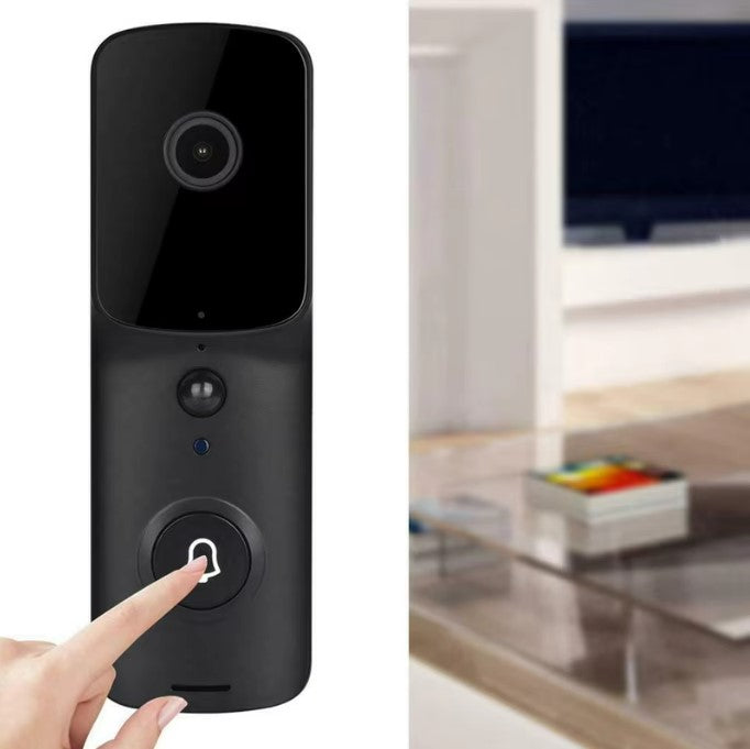 WiFi Smart Video Doorbell Camera - Black