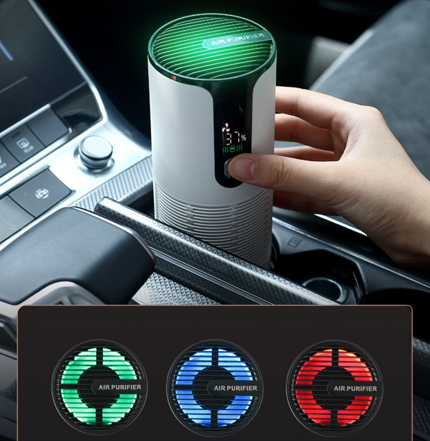 Intelligent Car Air Purifier - White